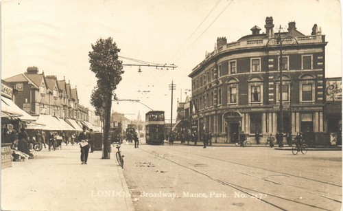 Manor park broadway - park., by