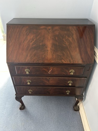 Antique bureau writing - writing, desk
