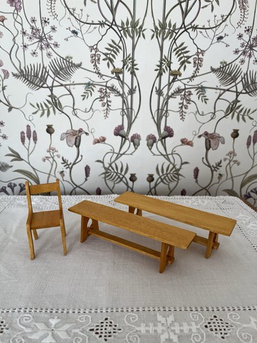 Two wooden benches and - wooden,