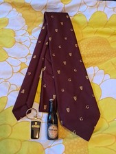 Vintage Guinness Xmas Gift Set. Tie, Keyring And Minature Bottle