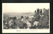 Old postcard Salmaise, view of