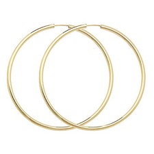 Hoop Earrings 9ct Carat Yellow