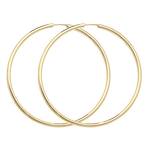 Hoop earrings 9ct carat yellow - hoop,