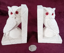 Pair Of Vintage White Owl