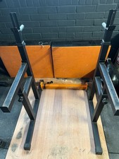 Mirafit M130 Adjustable Squat/Bench Rack with Dip Rods/Multi-Position Safety Bar