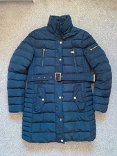 Wulux Paris navy blue puffer jacket with belt 8/10