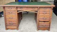 Gillow & Co Antique Study Library Desk Oak