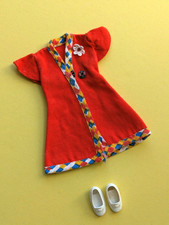 Pedigree Sindy Wrap Over Dress  And Trendy Shoes Outfit From 1974 V Minor Tlc