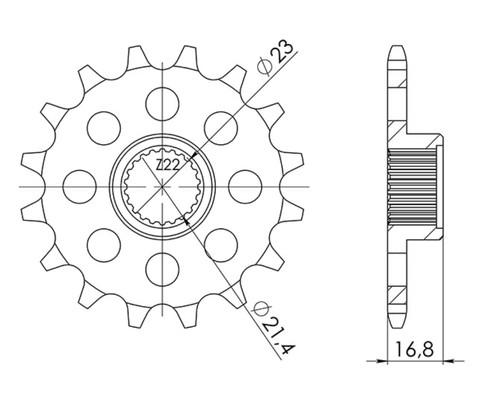 Sprocket step 520 yamaha - z,