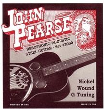 John Pearse Strings® 3000 For Resophonic/Acoustic Steel Guitar - Nickel Wound