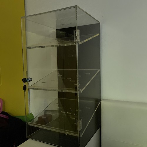Clear perspex cabinet with