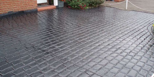 Imprinted concrete colour