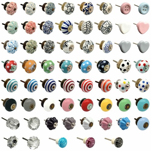 Vintage door knobs ceramic - door,