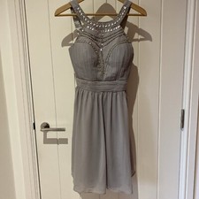 Silver Grey Party Dress Size