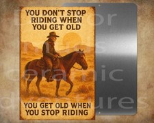You get old when you stop