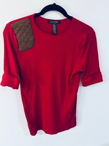 Ralph lauren red ribbed - ralph,