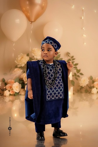 African embroidered piece - african, 3-piece