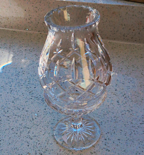 Clear cut glass - cut, by