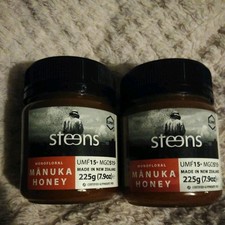 2 x Steens Manuka Honey - MGO 515+ -  UMF 15+ Manuka Honey 225g genuine 