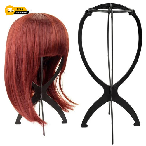 Pack wig stand black - 10,