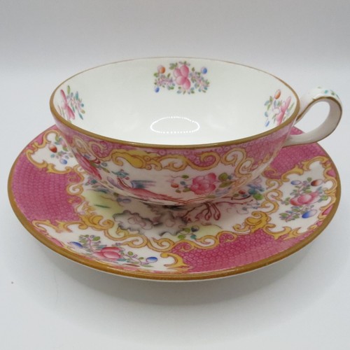 Minton cockatrice pink teacup - cockatrice,