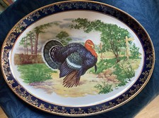 Oval Falconware Turkey design platter