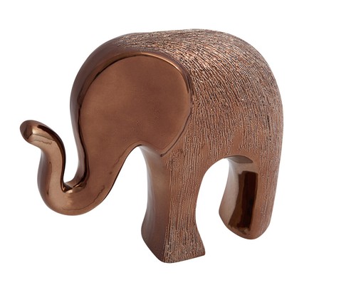 Small elephant ornament bronze - small,