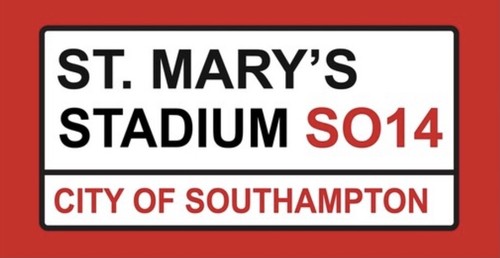 Marys stadium metal - marys, sign