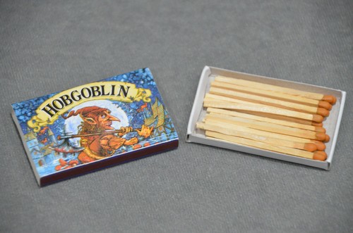 Hobgoblin beer match box with - beer,