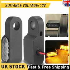 2x Universal Motorcycle LED Amber Turn Bike Signal Indicators Blinker Light Kit
