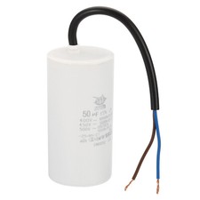 CBB60 50uf Motor Running Capacitor AC 450V 2 Wires 50/60Hz Cylinder 97x50mm