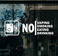 3x CCTV No Vaping Smoking