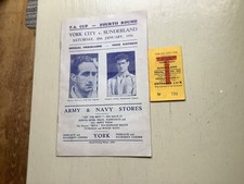 York city sunderland fa - york, v