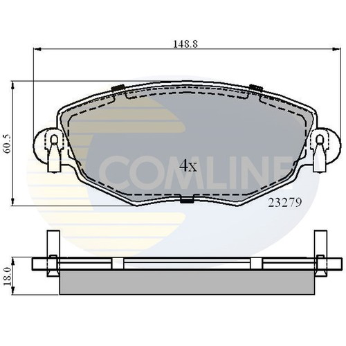 Brake pads set - for, mondeo