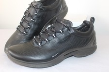ECCO Bion Fjuel Women's Black Leather Lace Up Shoes Trainers Size UK 7