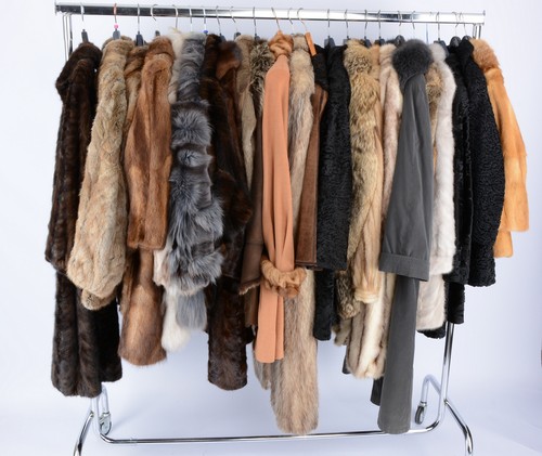 Real fur coat lot mink - coat,