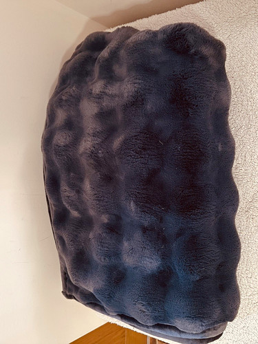 Plush textured faux fur sofa - plush,