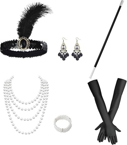 6pcs 1920s accessories - 6pcs,