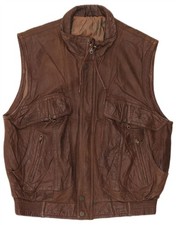 Trapper Mens Leather Gilet IT