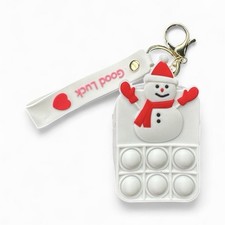 Push Pop it Snowman Coin Bag