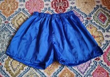 Vintage Glanz Shiny Sports Shorts Blue 
