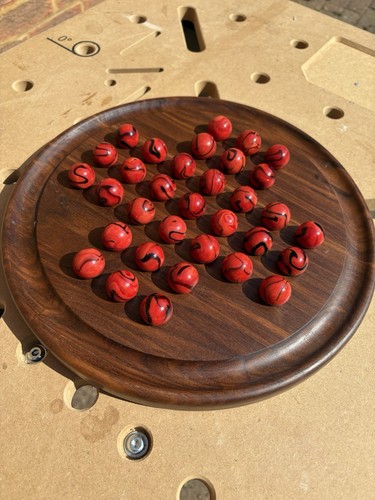 Walnut solitaire board - solitaire, with