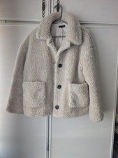 Topshop short borg teddy coat
