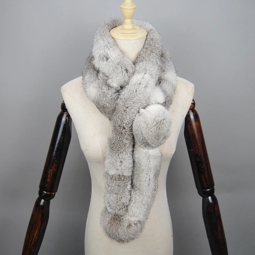 Women rabbit fur scarf warm - women,
