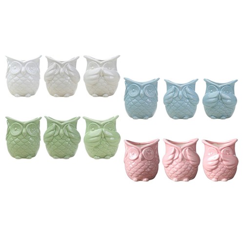 Flower pot container owl shape - pot,