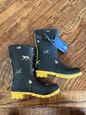 Joules Black Molly Welly Rain