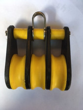 SeaSure Ball Bearing Pulley Block With Three Sheaves