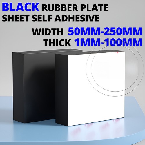Black rubber sheet plate block - rubber,