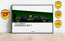 John Watson Jordan 191 Shakedown 1991 F1 Print - Scuderia GP