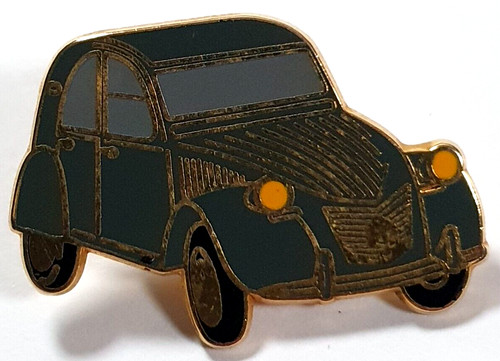 Citroen 2cv grey enamel - enamel, pin